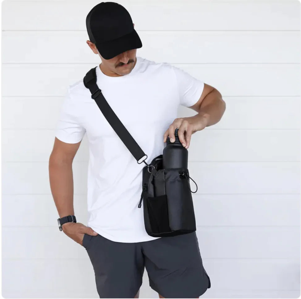 Gym Bag with Outdoor Kettle Holder
